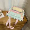 Nova Mochila Estilosa Estilo Japonês Ins Fresca Doce Dopamina Alívio da Dor para Alunos do Ensino Fundamental II e Médio Grande Capacidade