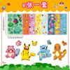 8 por Paquete Pegatina de Cambio de Cara de Pokémon Dibujo Animado Lindo Pikachu Haz una Cara Collage Creativo DIY
