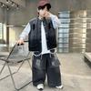 Traje de Chaleco para Niños Medianos y Grandes de Otoño Ropa Nueva para Niños Chaleco de Mezclilla para Niños Jeans Conjunto de Dos Piezas Elegante