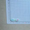 Pajarita de Gatito de Dibujos Animados Brillante con Borde Ondulado Accesorios para Diadema DIY Funda para Teléfono Móvil Agujero para Pasador Material de Zapato Parche