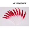 5 pulgadas color degradado dos colores objetivo de gota de agua pluma de pavo pluma de flecha pluma real color teñido a medias accesorios para arco y flecha DIY