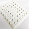 Cinta adhesiva de doble cara resistente de espuma de esponja con pegamento de puntos, diámetro de 8 mm, grosor de 1 mm, cinta adhesiva de doble cara de espuma de PE blanca.