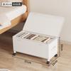 Cama inferior doméstica anti-cinzas roupas brinquedo acabamento caixa de armazenamento com rodas sob cama roupas caixa de armazenamento artefato