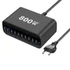 Cargador de Venta Caliente Transfronterizo 800W Tipo-C Nitruro de Galio Carga Rápida 200W Adecuado para Enchufes de Teléfonos Móviles y Portátiles