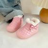 Botas de Neve para Bebê, Botas Curtas de Veludo para Bebê para Homens e Mulheres, Modelos de Outono e Inverno 0-1 Ano de Idade, Sapatos de Algodão Macios para Crianças Pequenas 2-3 Anos