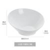 Tigela Diangle de Cerâmica Branca Pura Tigela Doméstica para Frutas Salada Resistente a Altas Temperaturas Louça Simples Criativa Tigela de Arroz para Pets Tigela de Comida para Gatos