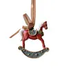 Novos Produtos Transfronteiriços Meias com Sino Tridimensional Cavalo Vermelho Pingente de Resina Enfeites de Árvore de Natal Decoração de Feriado Presentes