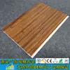 Placa ranurada recubierta con veta de madera de 250 mm x 8 mm, panel de techo ecológico de PVC, fabricante especial Haining, precio especial