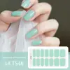 Adesivos para Manicure em Gel Sem Luz de 14 Dedos Popular na Temu Transfronteiriça Adesivos de Unha à Prova d'Água de Longa Duração