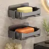 Caja Escurridora de Jabón para Baño del Hogar, Diseño de Gancho sin Taladro, Soporte Creativo para Jabón, Estante de Almacenamiento Escurridor que No Acumula Agua