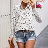 Moda Feminina Europeia e Americana Transfronteiriça Nova Coleção Primavera/Verão 2026 Bestseller do Site Independente da Amazon Item Quente do Ebay Camisa com Gola Reversível Estampada
