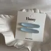 Traje de Pinzas Metálicas Dulces para Niña Pinza Ovalada para Flequillo Color Macarrón Par de Pinzas para Cabello Suelto Estilo Nuevo Accesorios para el Cabello