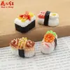 Nueva Serie de Muñecas Comida de Sushi Deliciosa 3D Hecha a Mano Casa de Muñecas Comida Juego DIY Pegamento de Crema Resina Accesorios Colgante