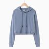 Suéter corto con capucha de 300g, estilo retro americano, chica picante, ajustado a la cintura, transfronterizo, estilo europeo y americano, sudadera con capucha con LOGO personalizado