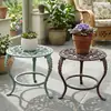 Suporte de Flores Moderno Simples Retrô de Ferro Fundido Artesanal Prateleira Ornamento Personalidade Criativa Decorações de Pátio de Villa Varanda