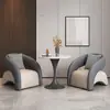 Conjunto de Mesa y Sillas de Hotel de Moda para Balcón, Conjunto de Tres Piezas para Ocio en Balcón, Área de Descanso de Salón de Belleza, Área de Recepción, Una Mesa y Dos Sillas