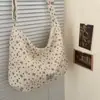 Bolsa de Dumpling de Veludo de Grande Capacidade Outono Inverno Estilo Coreano Estilo Ins Bolsa de Ombro Único Estudante Aula Deslocamento Bolsa Transversal Feminina