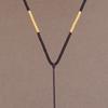 Pingente de corda de uma peça colar de cordão corda vermelha ajustável fino pingente de jade dourado masculino e feminino