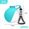 Novos Suprimentos para Pets: Garrafa de Água Portátil para Cachorro para Uso ao Ar Livre, Aço Inoxidável 304, Formato de Gancho, Esférica, Dobrável, com Prevenção de Refluxo