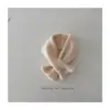 Bufanda de Punto para Niños Otoño e Invierno Rayas de Color Contrastante Protector de Cuello Corto Cruzado Coreano Bufanda de Cuello para Bebé para Mantener Caliente y a Prueba de Viento