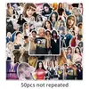 50 Adesivos do Blackpink Grupo de Meninas Coreanas Cantora Estrela Rosa Impermeáveis Decorativos para Celular Caderno
