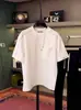 Lujo Ligero Verano Personalizado Original Cuello Redondo Manga Corta Tendencia Ins Casual Versátil Estilo Coreano Empalme Transpirable Camiseta para Hombre Holgada