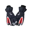 Luvas de esqui infantis para meninas, de algodão fofo, quentes, forradas com fleece, espessadas, para idades de 7 a 13 anos, para brincar na neve, luvas de inverno à prova de frio para meninos