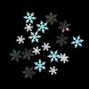 Cross-Border 6-grade longa caixa de Natal série de lantejoulas inverno branco floco de neve colorido árvore de Natal remendo fino