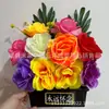 Maceta Conmemorativa Rosa, Maceta Sacrificial, Arreglo Floral para Tumba, Flores Artificiales para el Festival Qingming, Venta al por mayor de Suministros Funerarios Yunyang