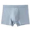 Ropa interior de algodón para hombre, de cintura media-alta, holgada, de talla grande, transpirable, con estampado de rayas, bóxer de algodón