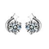 S925 prata esterlina meteoro brincos micro incrustado com brincos de zircão de diamante completo coreano tendência da moda temperamento coringa jóias atacado
