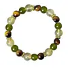 Pulseira de pedra natural com contas Xiyin da Temu, best-seller de moda transfronteiriça retrô, com design minimalista, joias para atacado