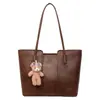 Bolsa Casual Retrô Feminina de Grande Capacidade Nova Outono e Inverno Versátil Bolsa de Ombro Bolsa de Aula para Estudante Universitário Bolsa Tote para o Trabalho