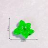 Simulación Color Sólido Verde Luminoso Decoración de Hoja Artesanía de Resina Micro Paisaje Pegamento Crema Llavero Hoja de Jade Accesorios de Escritorio