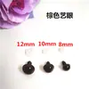Ojos de muñeca accesorios diy caricatura comercial diez mil espiral hecho a mano accesorios negros material de lana joyería diy