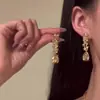 Conjunto de Colar e Brincos Pérola e Strass Estilo Palácio Retrô de Luxo Leve, Acessório de Gargantilha Luxuoso e Fashion para Vestido de Noite