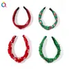 Qiyue Cross-Border 2025 Nova Tiara de Natal para Mulheres com Coroa Alta, Tiara de Alta Qualidade, Acessórios de Cabelo Presilha de Natal