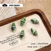 Concha Forma de Caracola Estilo Oceánico Colección Pendientes Pendientes Llavero Bolso Colgante Cerámica Acrílico Cuentas DIY
