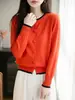 Cardigan Elegante de Terciopelo Andy Estilo OL Otoño 2026 Cuello Redondo Suéter Regular Ropa de Punto para Mujer