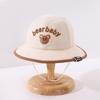 Oso bebé lindo sombrero de bebé sombrero de pescador casual sombrero de cuenca para niños de jardín de infantes de ins sombrero de sol de verano