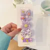 Genio de la Lluvia Dibujo Animado Lindo Tela de Bolsa Completa No Golpea el Cabello del Bebé Pinza para el Cabello Flor Rota Lazo de Flor Pinza para el Cabello de Bebé Traje Pinza para el Cabello Roto