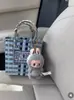 Bolsa de Cesta Tejida Colorida Nueva de Verano Estilo Igual que el Influencer de Chiang Mai, Tailandia Elefante Bolso de Mano Bolso para Mujer Bolso Cuadros Casual