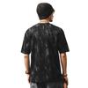 Yun Ran Lavar Doblar Agujero Manga Corta Estilo Americano High Street Camiseta de Hombre Moda Verano Marca Sentido de Alta Gama Jacquard Top Casual para Hombre
