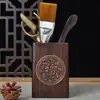 Fábrica de Fujian atacado cerimônia do chá de madeira seis cavalheiros jacarandá ébano clipe de chá colher de chá faca de chá conjunto de chá kung fu
