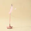 Juguete para Gatos Palo de Caña con Ventosa, Caña Larga para Entretenimiento Propio y Alivio del Aburrimiento, Adecuado para Gatitos y Gatos Pequeños