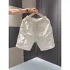 Pantalones Cortos Finos de Verano para Hombre, Pantalones de Cinco Puntos de Trabajo Talla Grande, Pantalones Cortos Casuales de Longitud Media de Seda de Hielo de Secado Rápido, Pantalones Cortos de Secado Rápido para Hombre