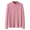 [De Terciopelo autocalentable] camiseta básica de cuello semi-alto y camiseta cálida tipo jersey