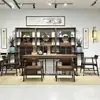Mesa de Chá Sólida de Nogueira, Estética Estilo Song, Sala de Estar, Escritório em Casa, Mesa para Preparo de Chá, Estilo Zen Chinês, Mesa para Cerimônia de Chá Kung Fu