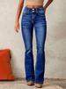 Jeans elásticos vintage transfronterizos europeos y americanos de Amazon para mujer, estilo largo, nueva colección de primavera, pantalones acampanados estilo callejero desgastado