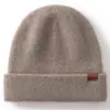 Moda Coreana Otoño e Invierno Gorro de Punto Versátil Cachemira Sombrero Frío para Exteriores Sombrero de Lana de Doble Capa Sombrero Cálido con Protección para los Oídos para Hombres y Mujeres
